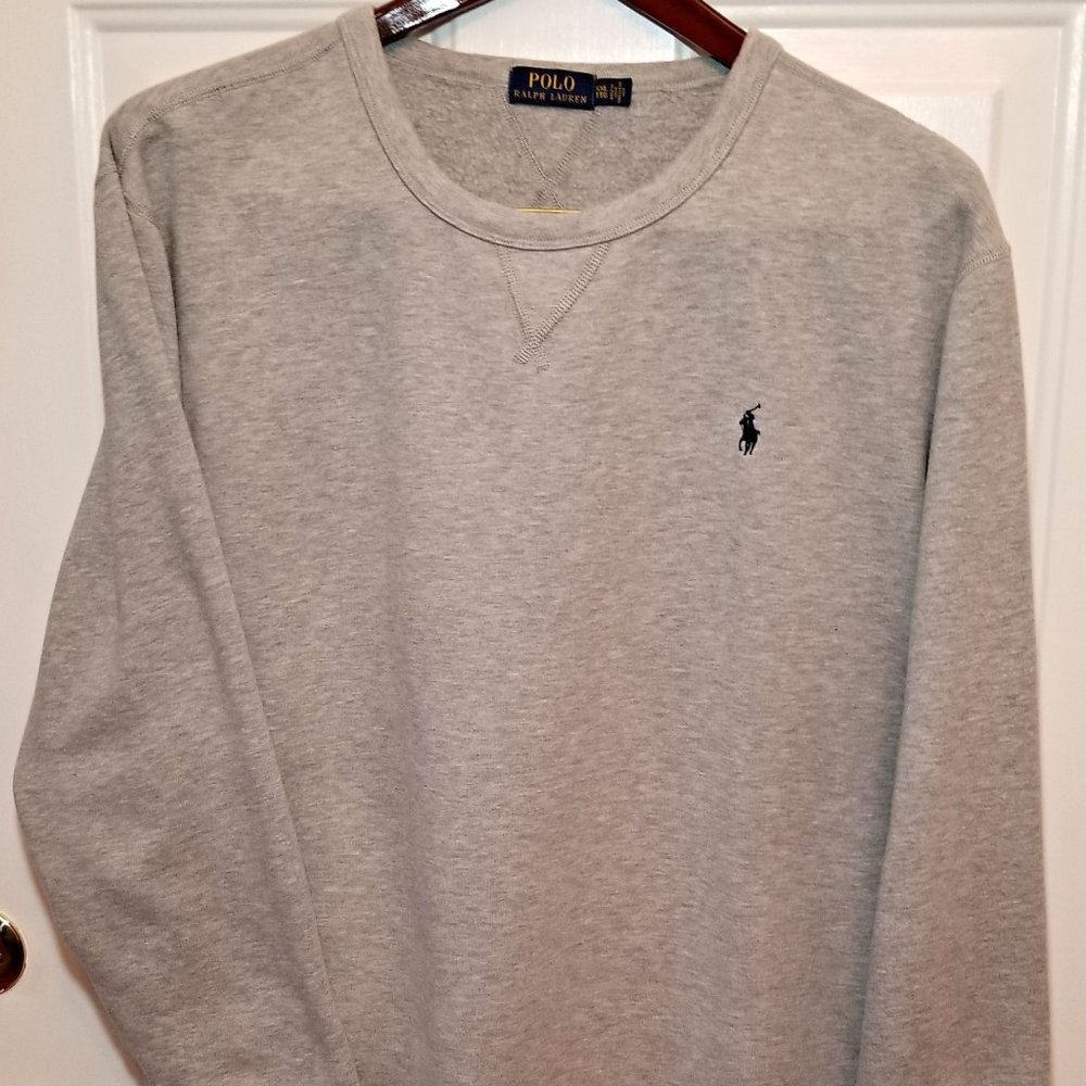 Polo Ralph Lauren ~ Gray Long Sleeve Cotton Blend Sweatshirt ~ Mens Size XXL